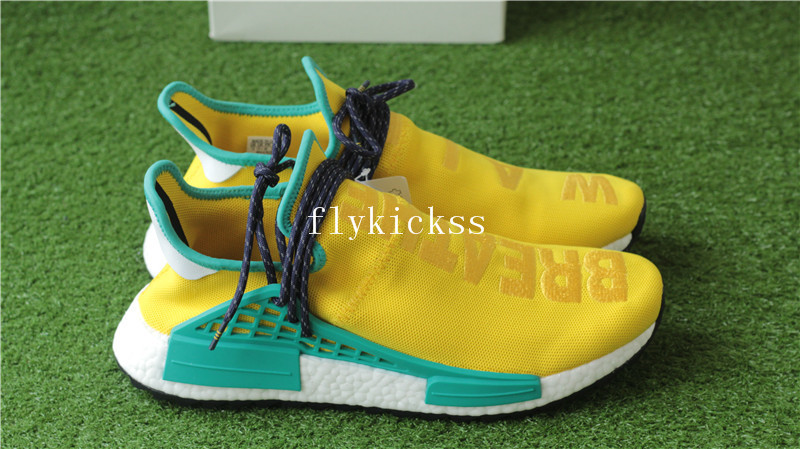 Pharrell x Adidas NMD Human Race Yellow Breathe Walk